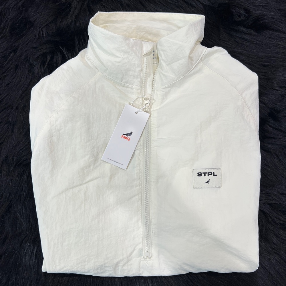 STAPLE PIGEON Quarter Zip White | Size L | NWT